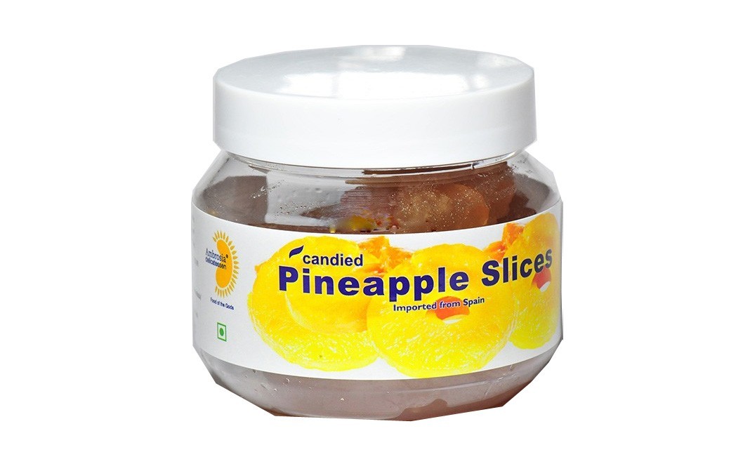 Ambrosia Delicatessen Candied Pineapple Slices    Jar  250 grams